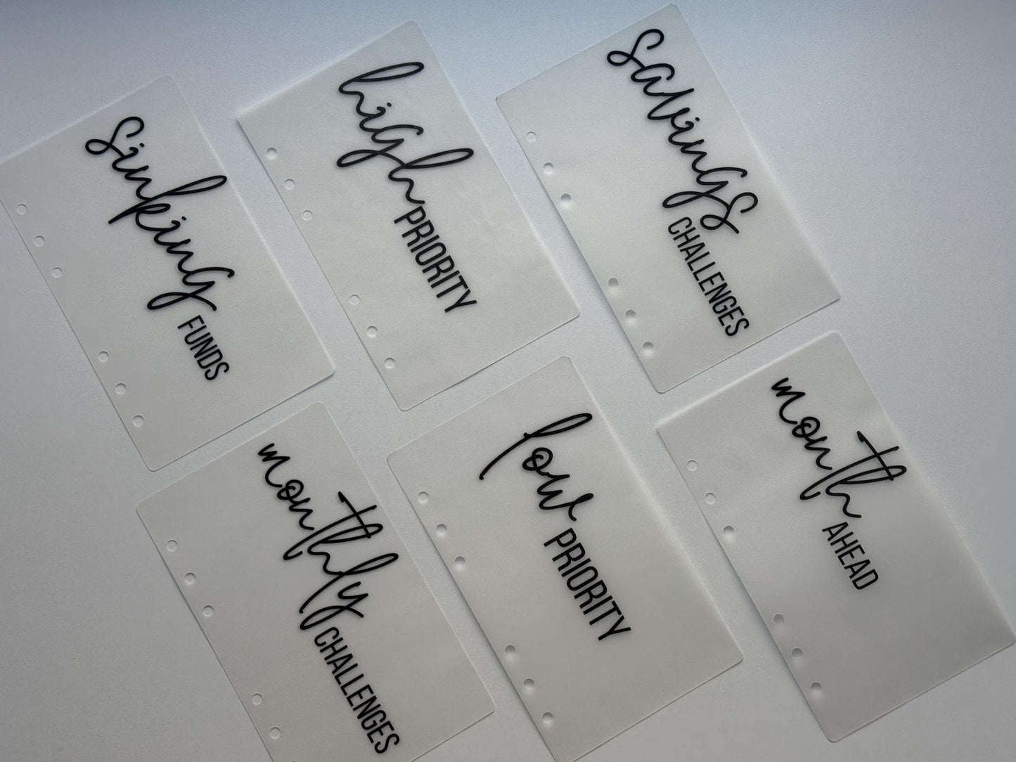 Vertical Dashboards - Matte Vellum