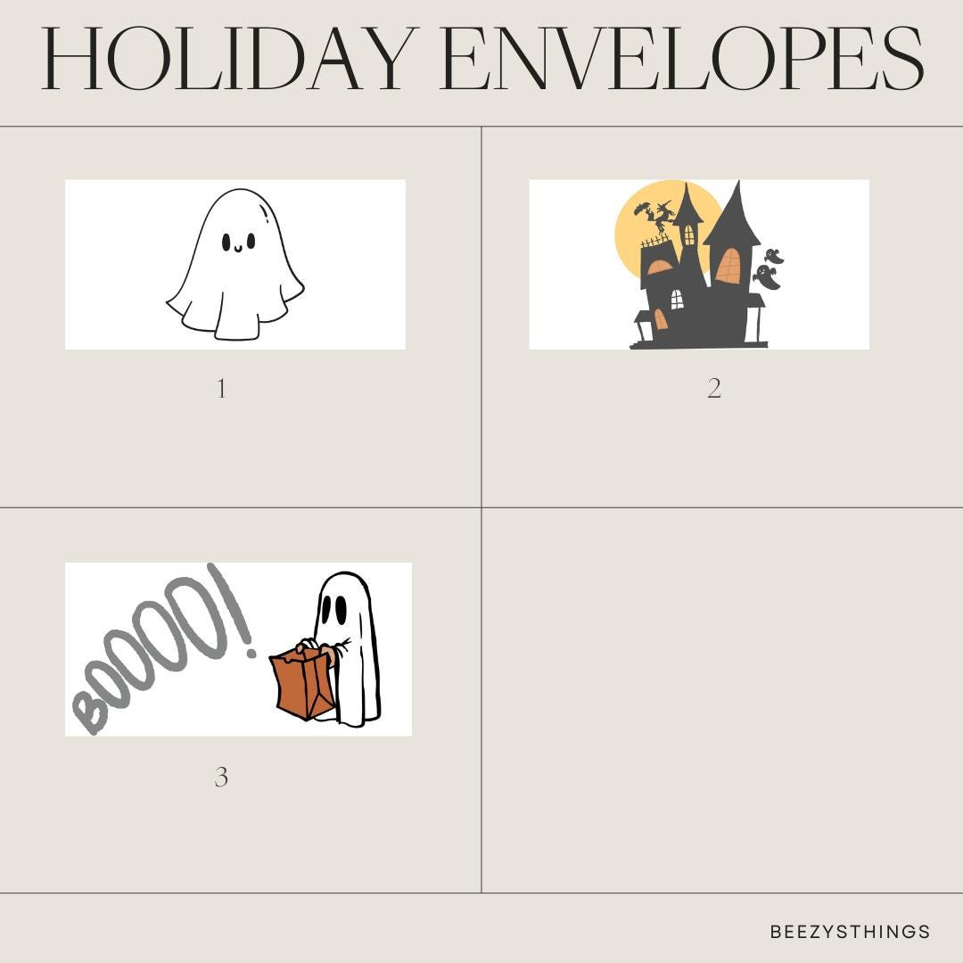 Halloween Matte Vellum Envelopes