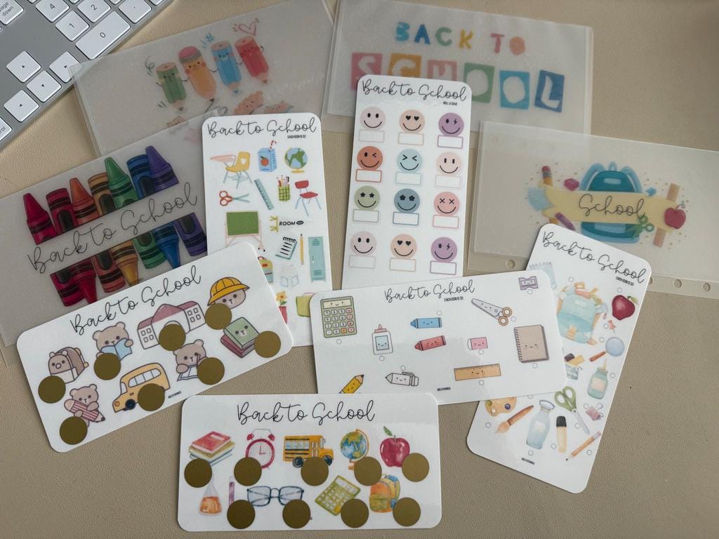 Back to School Matte Vellum Envelopes and Challenges