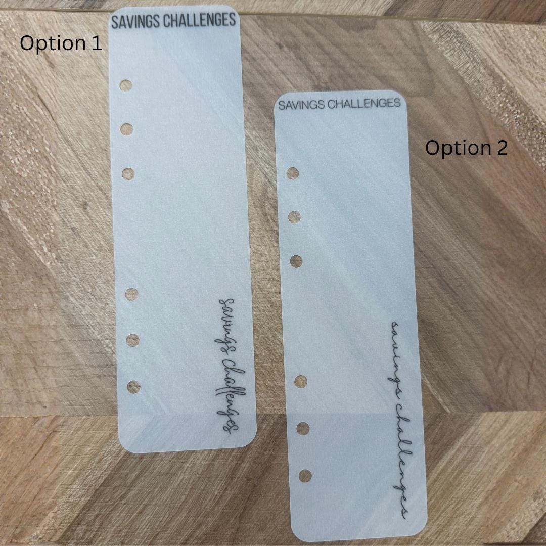Matte Vellum Binder Bookmarks