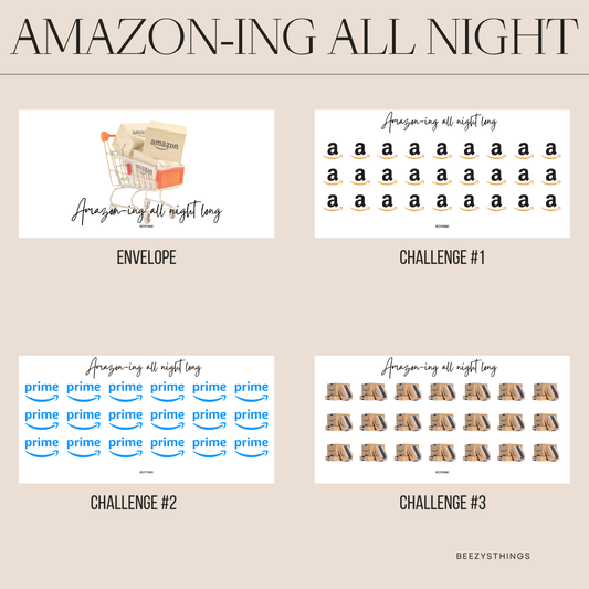 Amazon-ing All Night Long Savings Challenge Collection | Online Shopping Budget Challenge