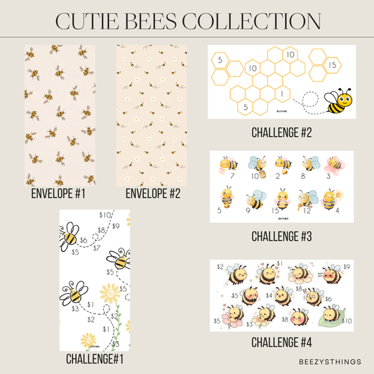 Busy Bee Savings Challenge | Bee Budget Challenge | Cash Stuffing Savings Tracker | A6 Laminated Savings Challenge