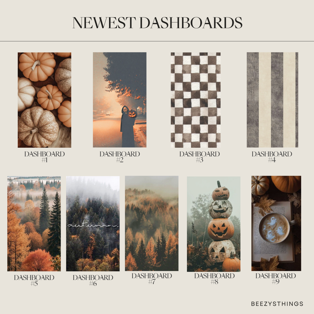 Newest Fall/Winter Dashboards