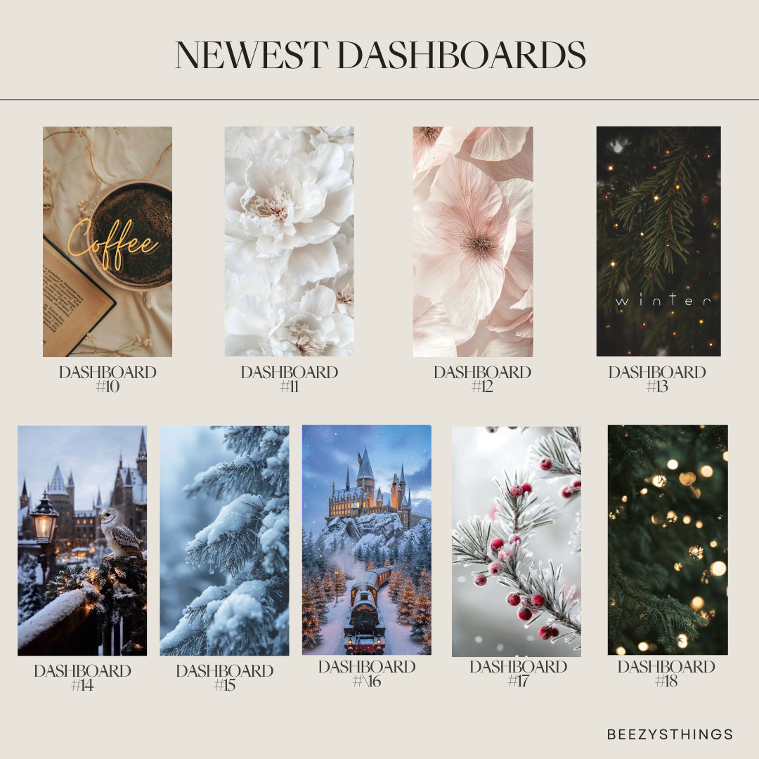 Newest Fall/Winter Dashboards