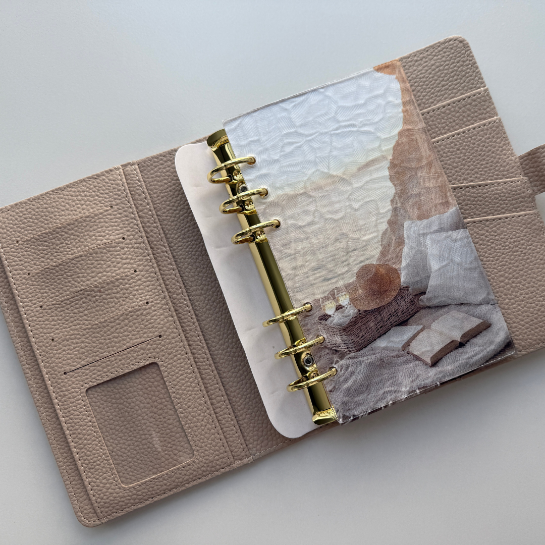 Acrylic Budget Dashboards | Personal and A5 Size | Fluted, Water Drop & Frosted Clear | Cash Stuffing Binder Insert