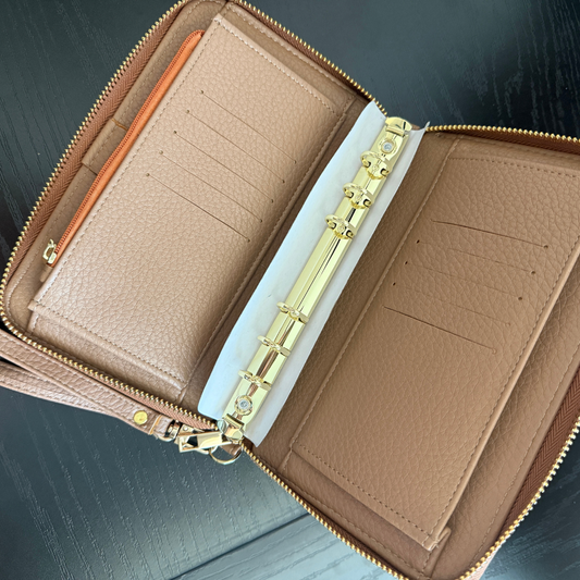 A6 Zippy Wallet with Rings