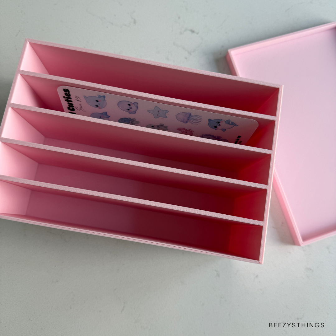 Cash Stuffing Storage Box with Lid | Budgeting & Savings Challenge Organizer