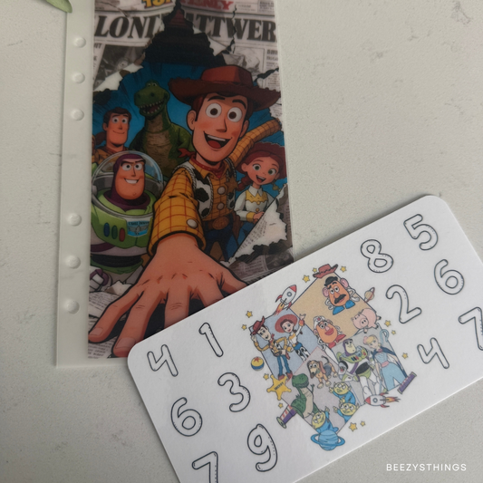 Toy Cowboy Inspired Cash Envelope Bundle | Budget Binder Envelopes, Savings Challenges & Dashboard Set | Western Toy Theme | Cash Stuffing Accessories