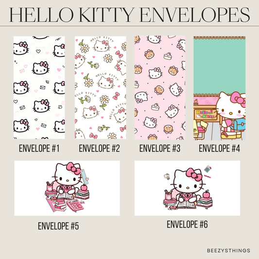 Hello Kitty Collection | Matte Vellum Envelopes, Savings Challenges & Mini Challenges