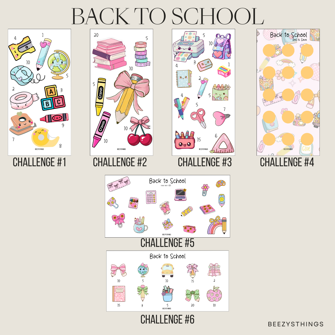 Back to School Savings Challenge Collection