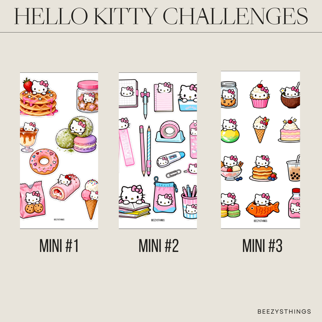 Hello Kitty Collection | Matte Vellum Envelopes, Savings Challenges & Mini Challenges
