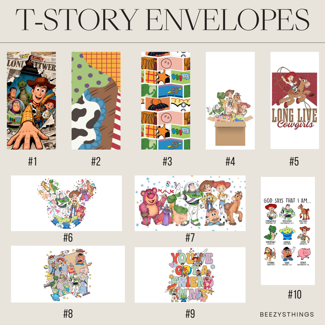 Toy Cowboy Inspired Cash Envelope Bundle | Budget Binder Envelopes, Savings Challenges & Dashboard Set | Western Toy Theme | Cash Stuffing Accessories
