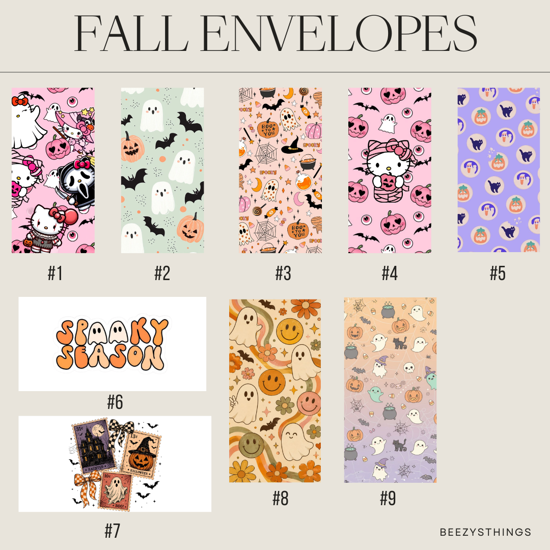 Halloween Cash Stuffing Collection | Spooky Cash Envelopes & Savings Challenges | A6 Budget Binder Inserts | Halloween Sinking Funds