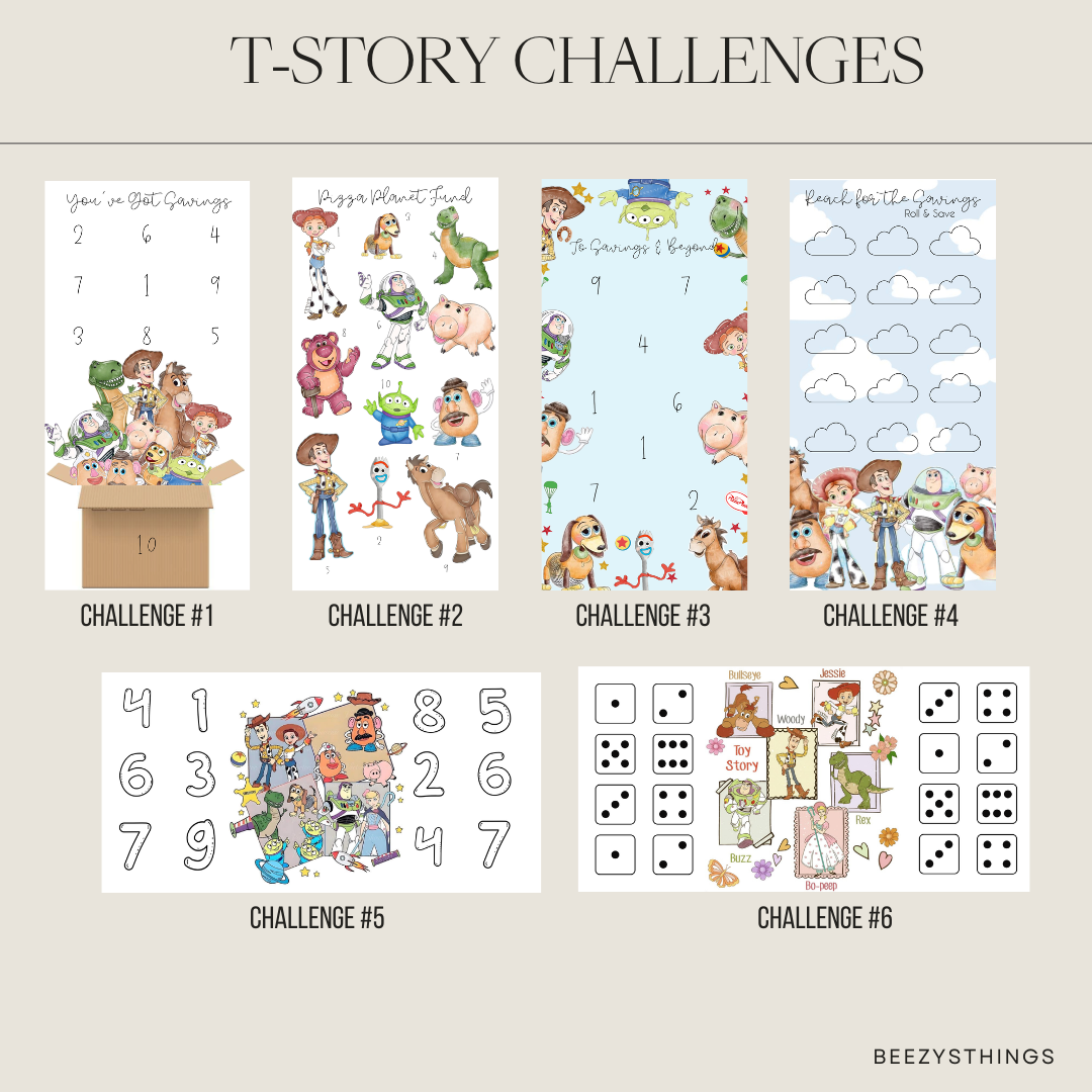 Toy Cowboy Inspired Cash Envelope Bundle | Budget Binder Envelopes, Savings Challenges & Dashboard Set | Western Toy Theme | Cash Stuffing Accessories