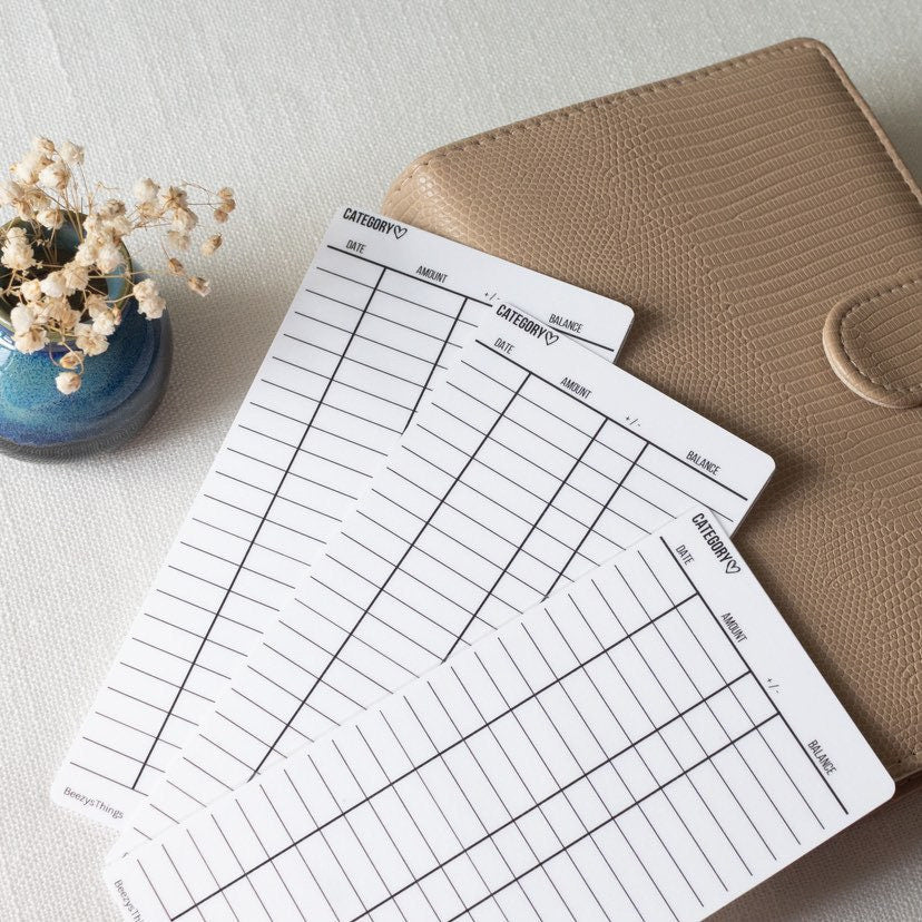 Set of 6 Budget Trackers