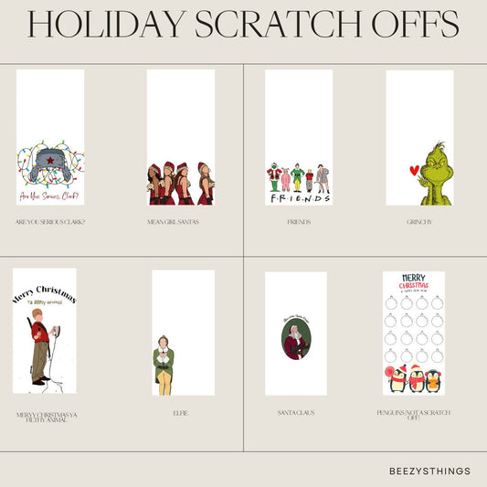 Holiday Scratch off Savings Challenges