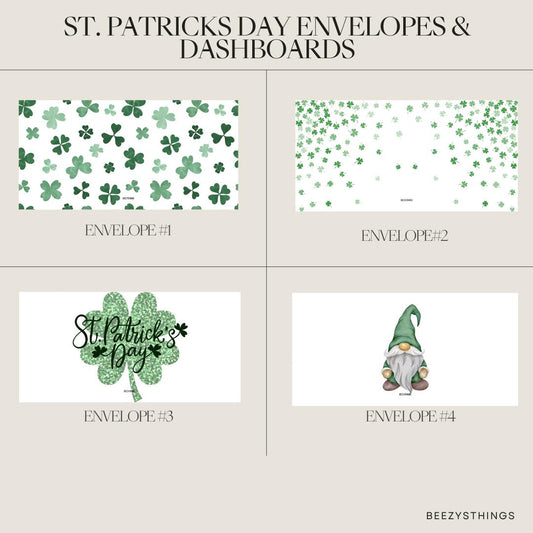St. Patricks Day Matte Vellum Envelopes