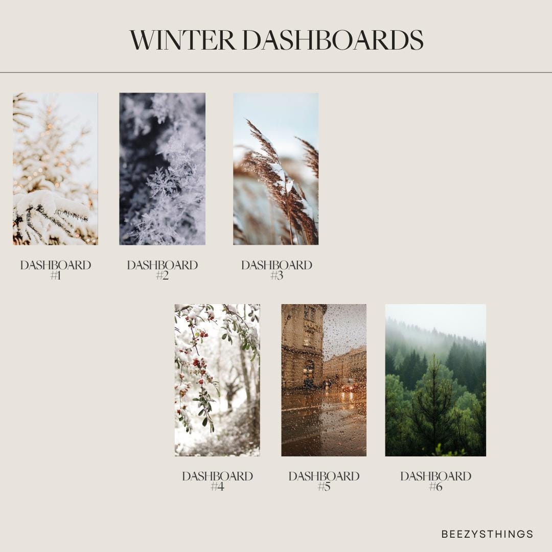 Winter Dashboards - Personal Size