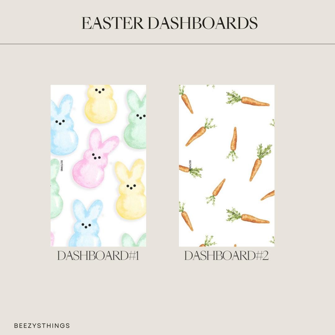Easter Dashboards - Personal Size