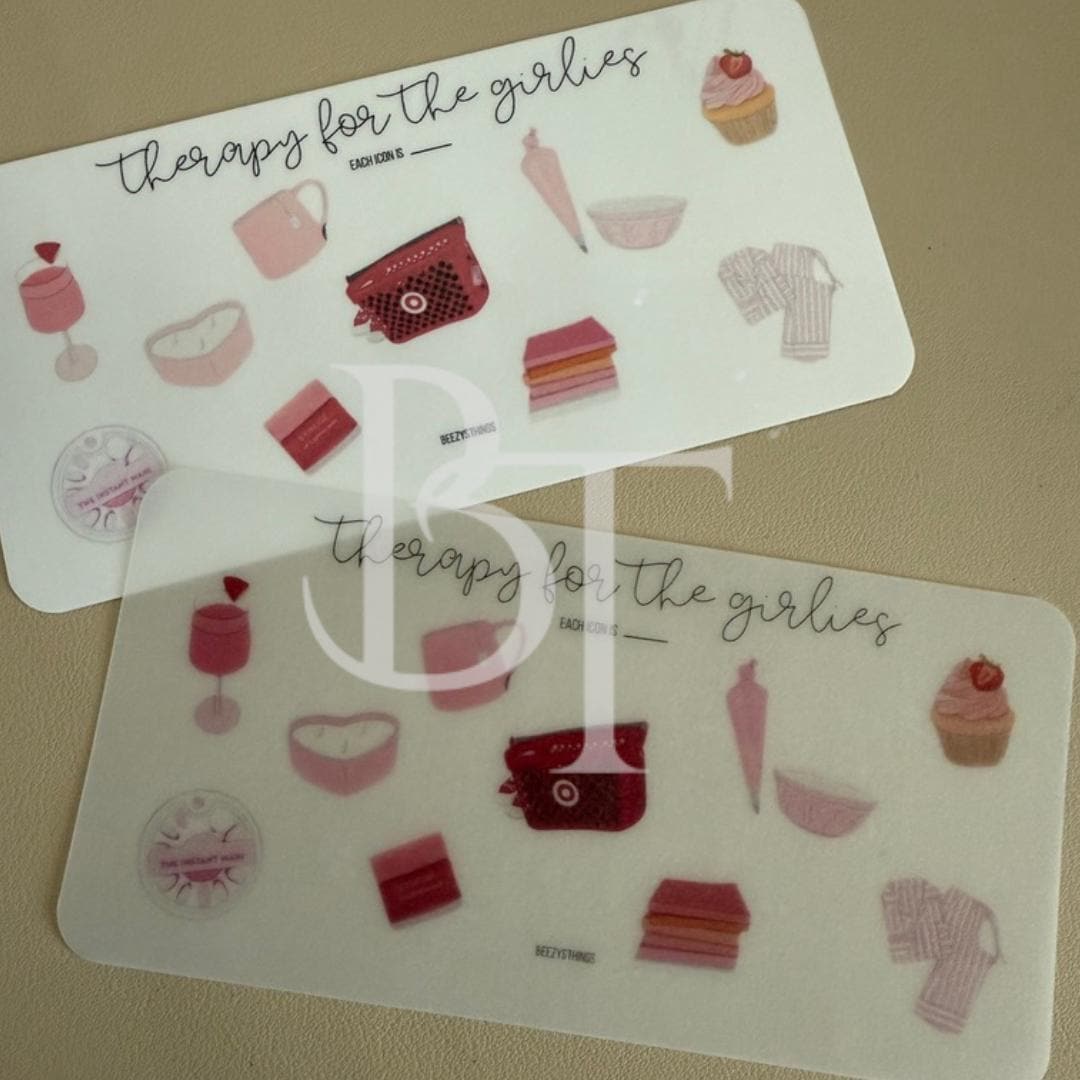 For the Girlies Savings Challenges - Matte Vellum or Glossy Card Stock