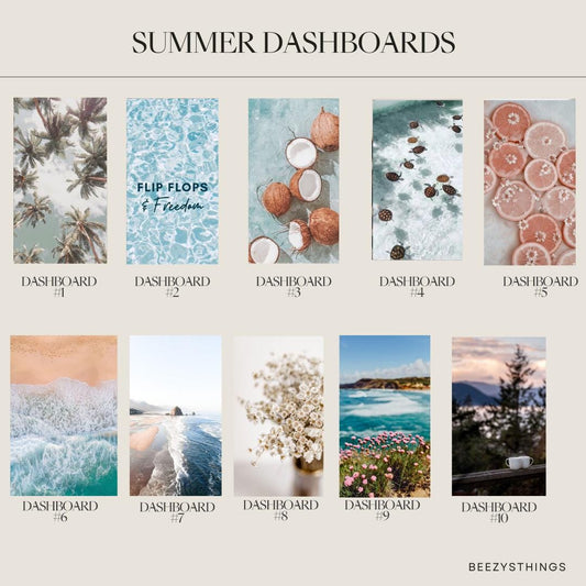 Summer Dashboards - Personal Size