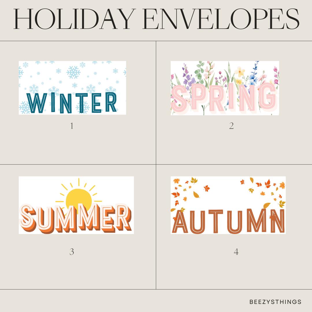 Seasons Collection Matte Vellum Envelopes