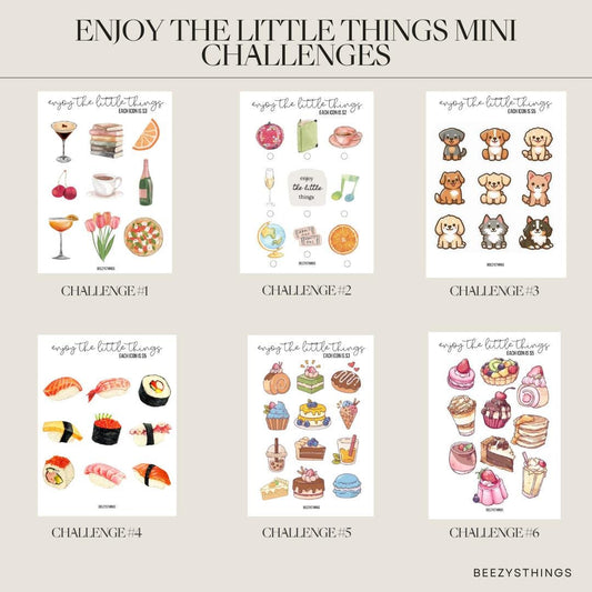 Enjoy the Little Things Mini Challenges - Low Income