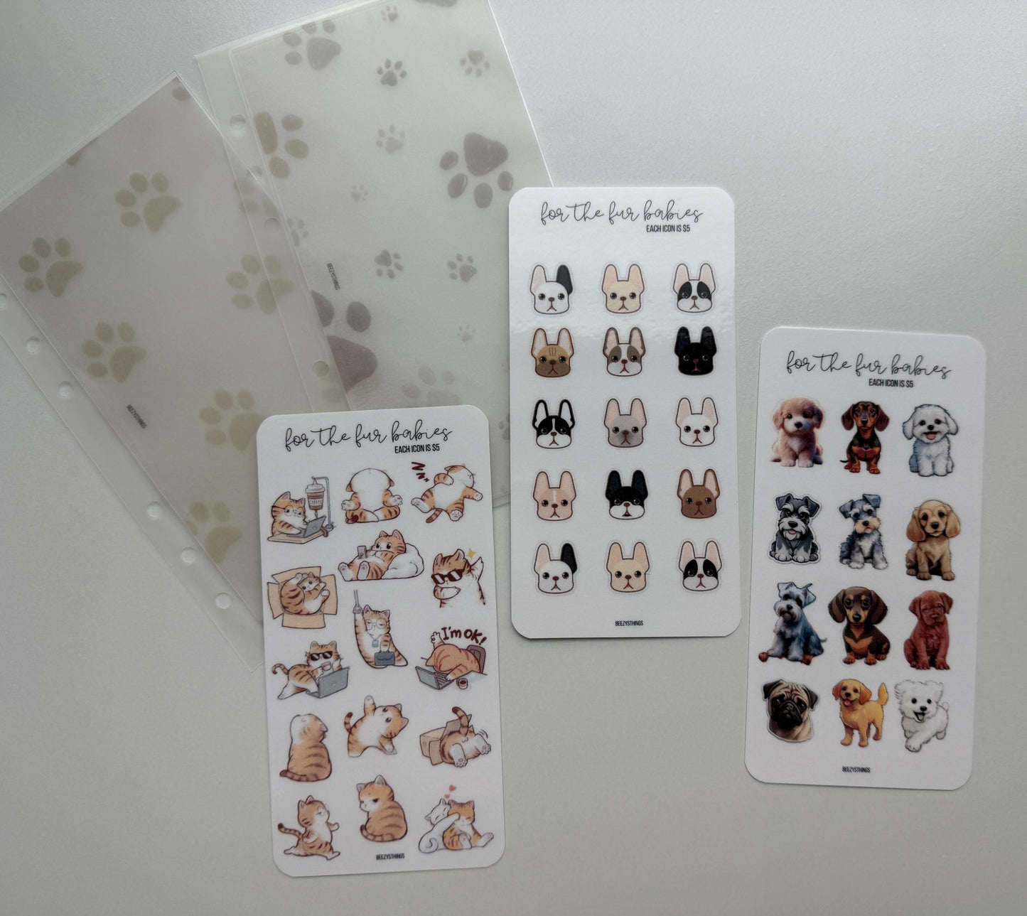 For the Fur Babies - Matte Vellum or Glossy Cardstock