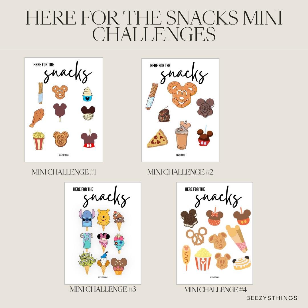 Here for the Snacks - Matte Vellum or Glossy Card Stock