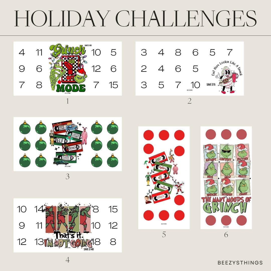 Holiday Savings Challenges