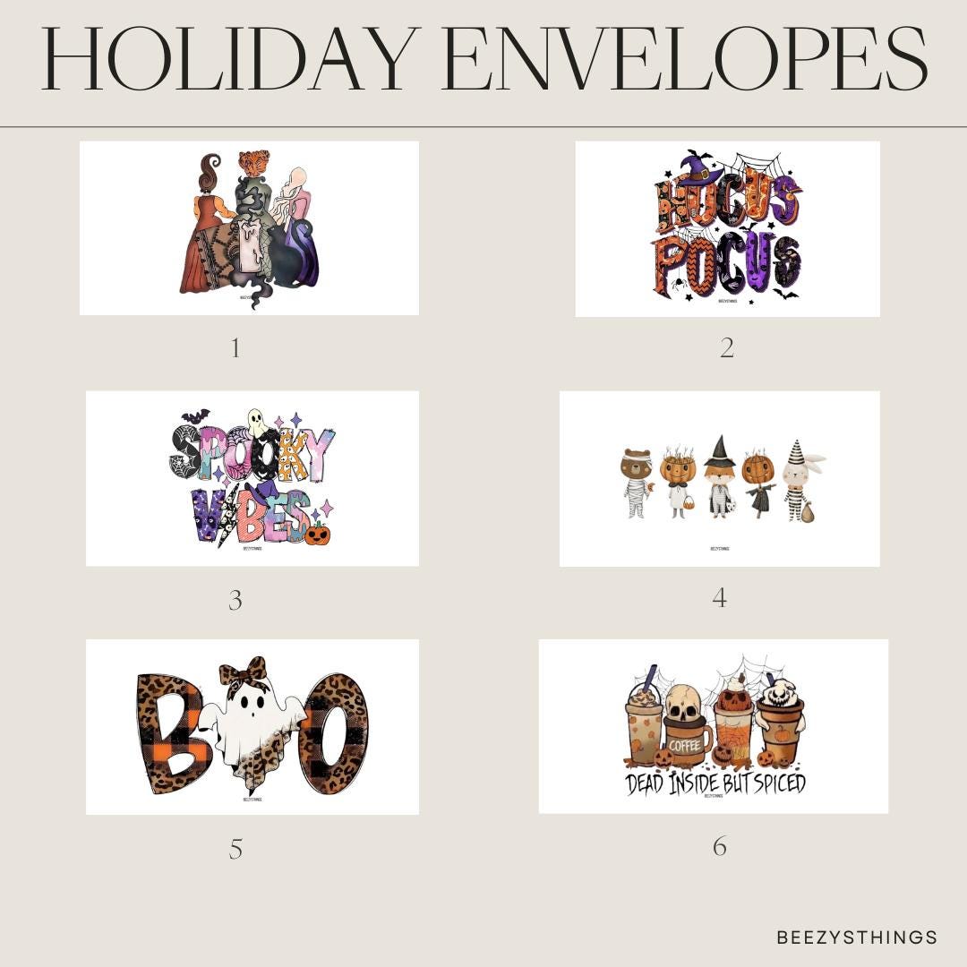 Holiday Envelopes - Halloween