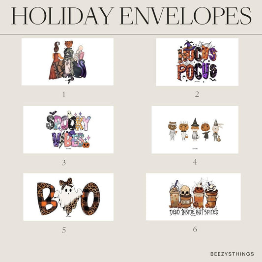 Holiday Envelopes - Halloween