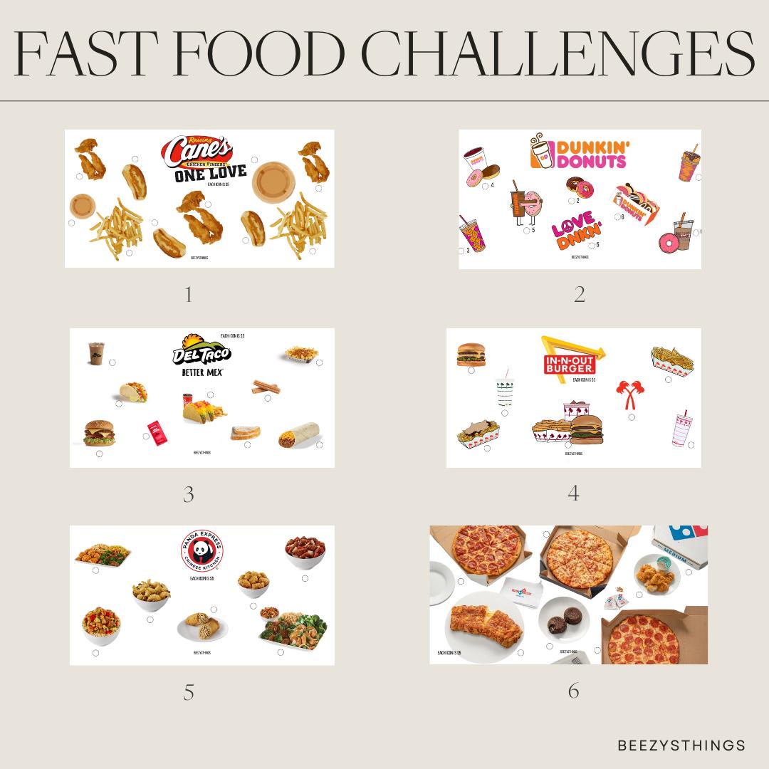 Fast Food Challenges - Glossy and Matte Vellum