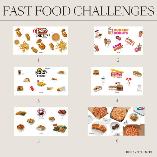 Fast Food Challenges - Glossy and Matte Vellum