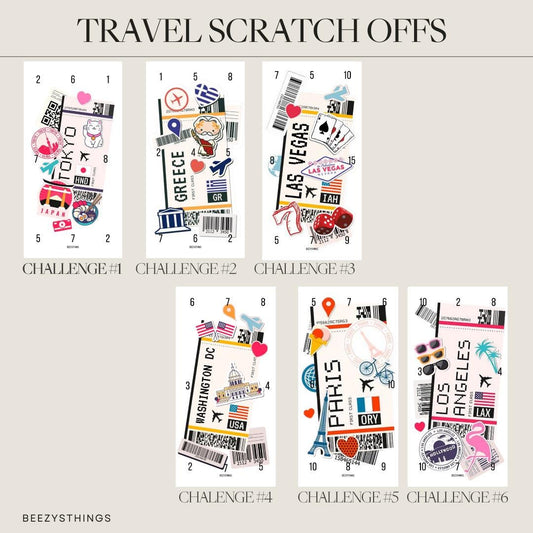 Travel Scratch off Savings Challenges
