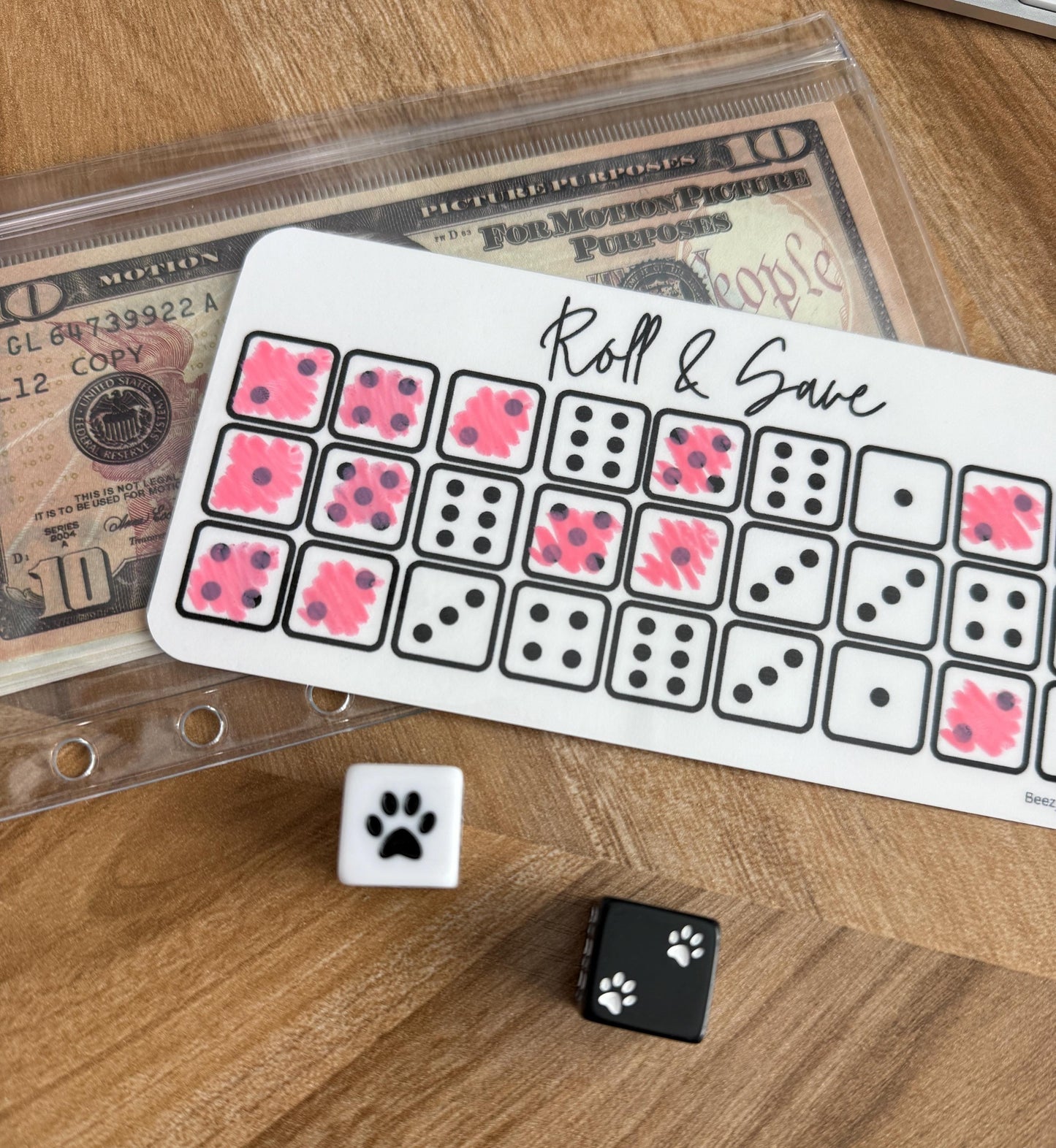 Set of 2 Paw Print Dice