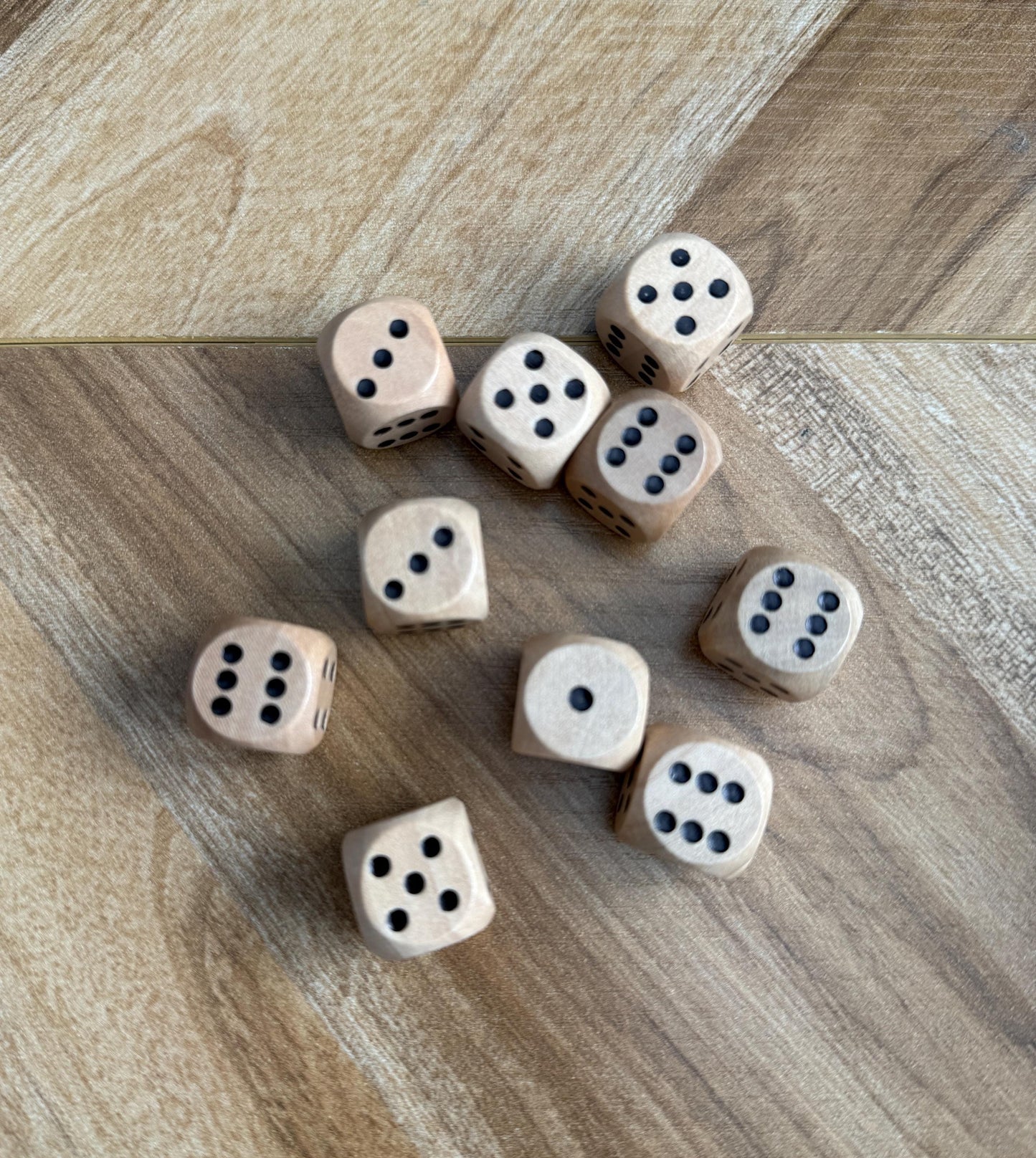 Set of 2 Wooden Dice