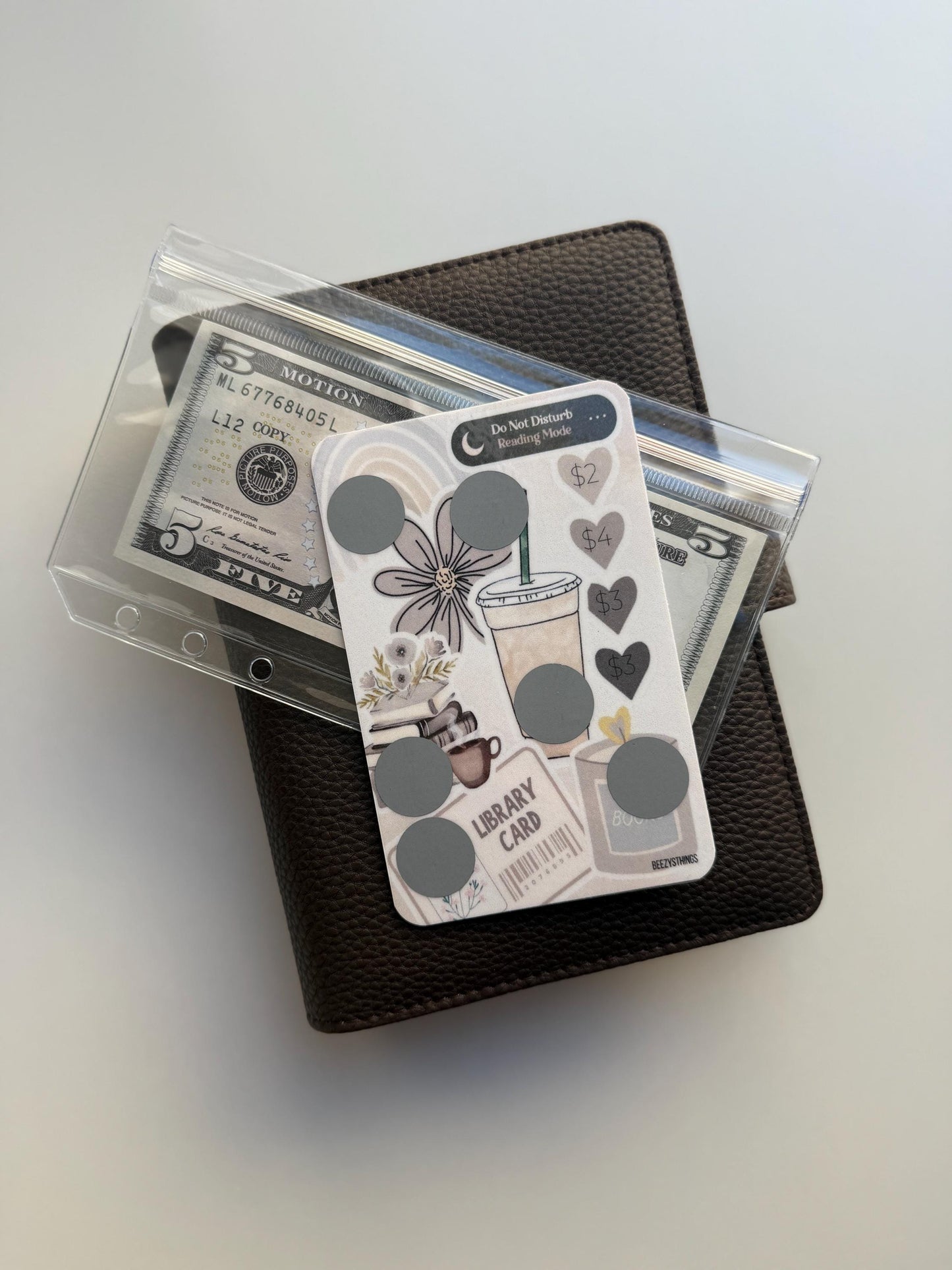 Bookish Kindle/iPad Decor Scratch off Savings Challenges