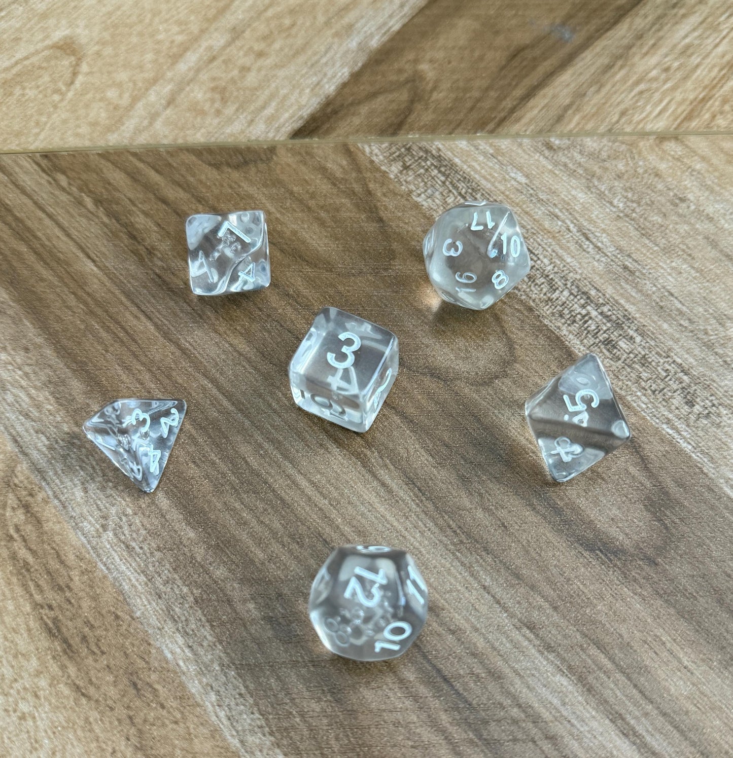 Set of 6 Colorful Dice #1-20