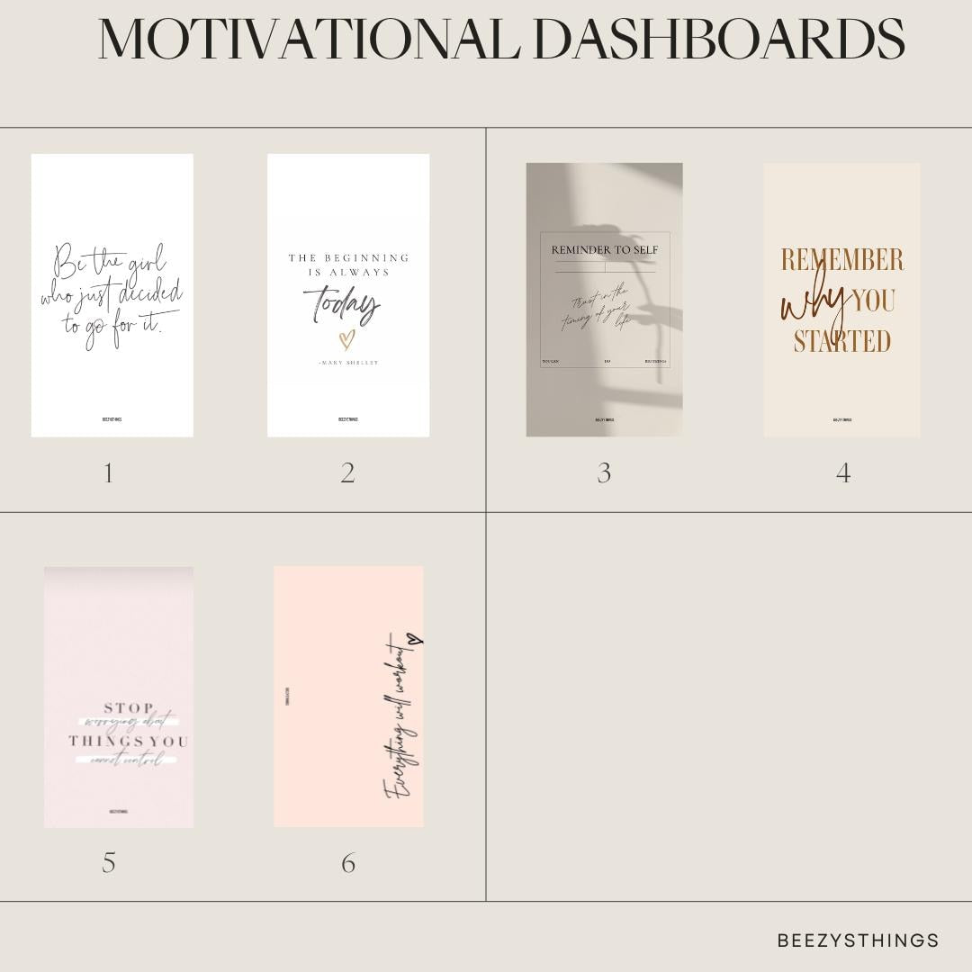 Motivational Budgeting Dashboards- Personal Size