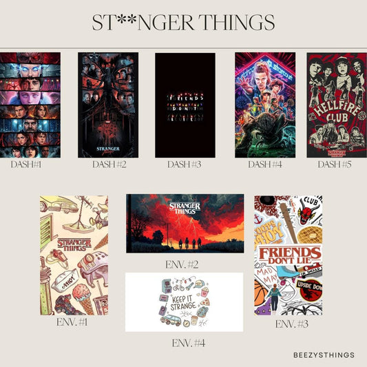 St**nger Things Budgeting Bundle | Cash Stuffing Dashboards, Matte Vellum Envelopes, Savings Challenges & Mini Challenges