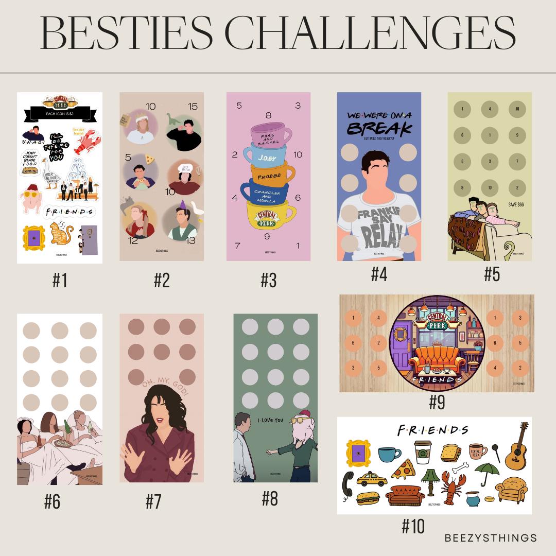 Besties Budgeting Bundle | Cash Stuffing Dashboards, Matte Vellum Envelopes, & Savings Challenges